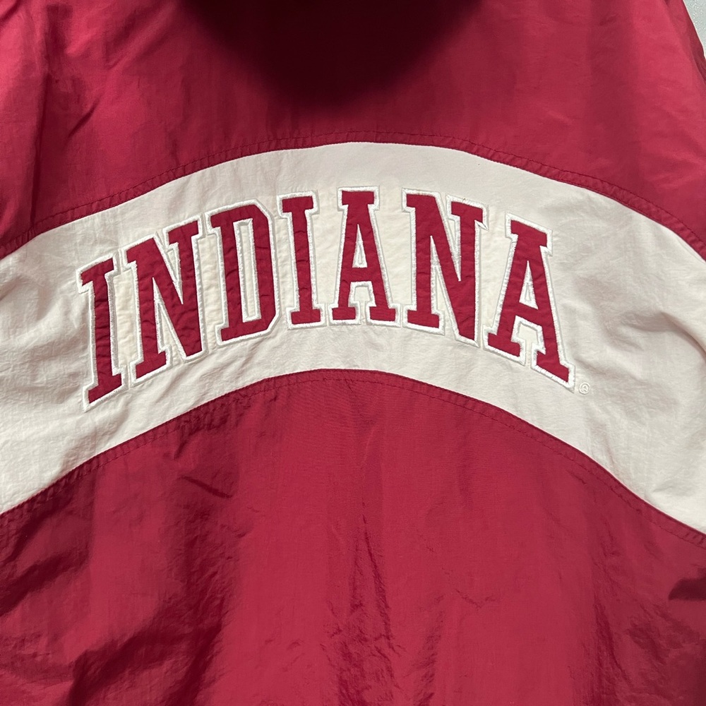 Indiana University Insulated Zip Up Hooded Windbreaker - Picture 6 of 8